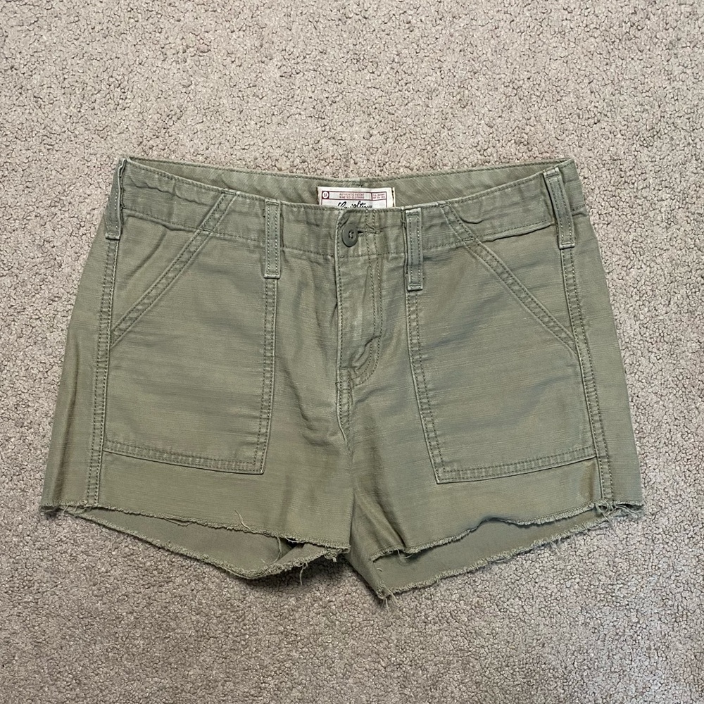Vintage green jean shorts